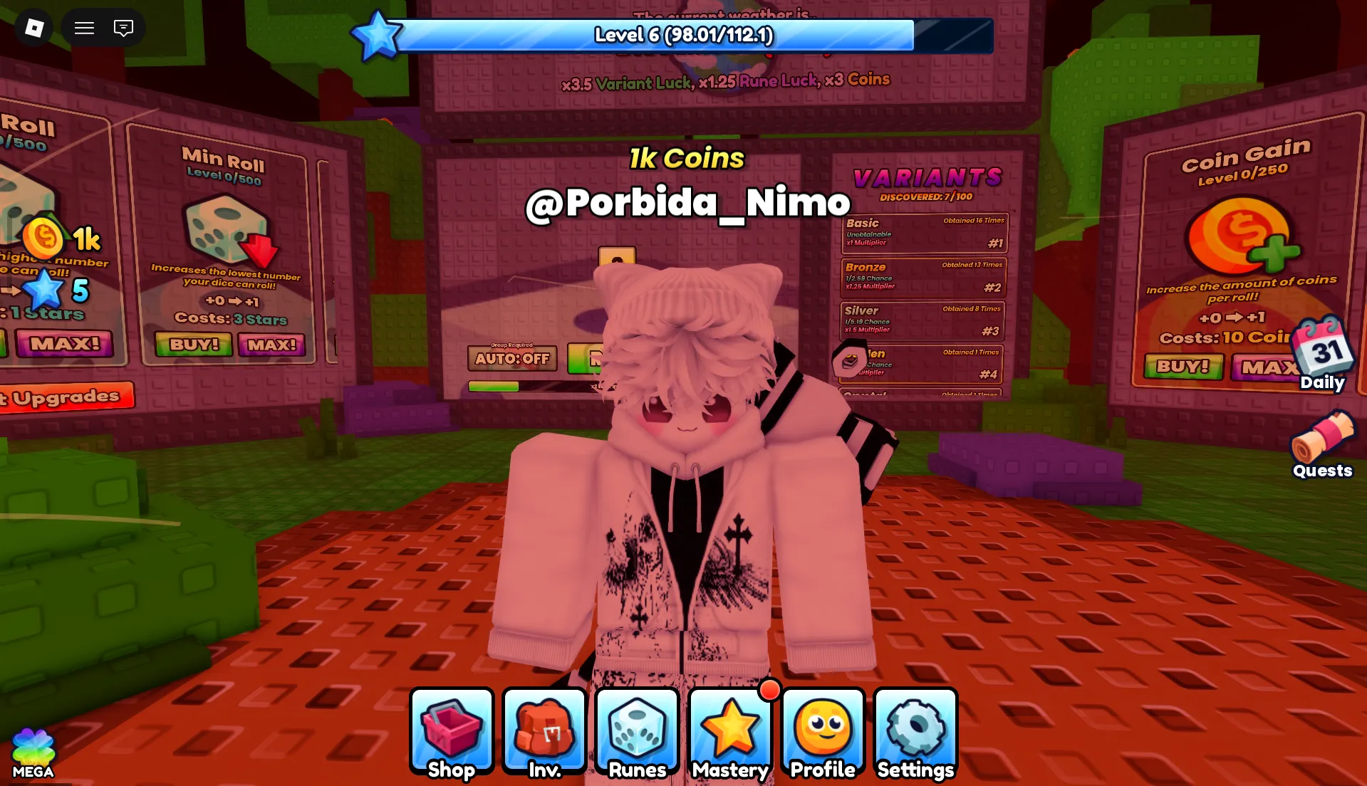 Dice Rolling Incremental Banner