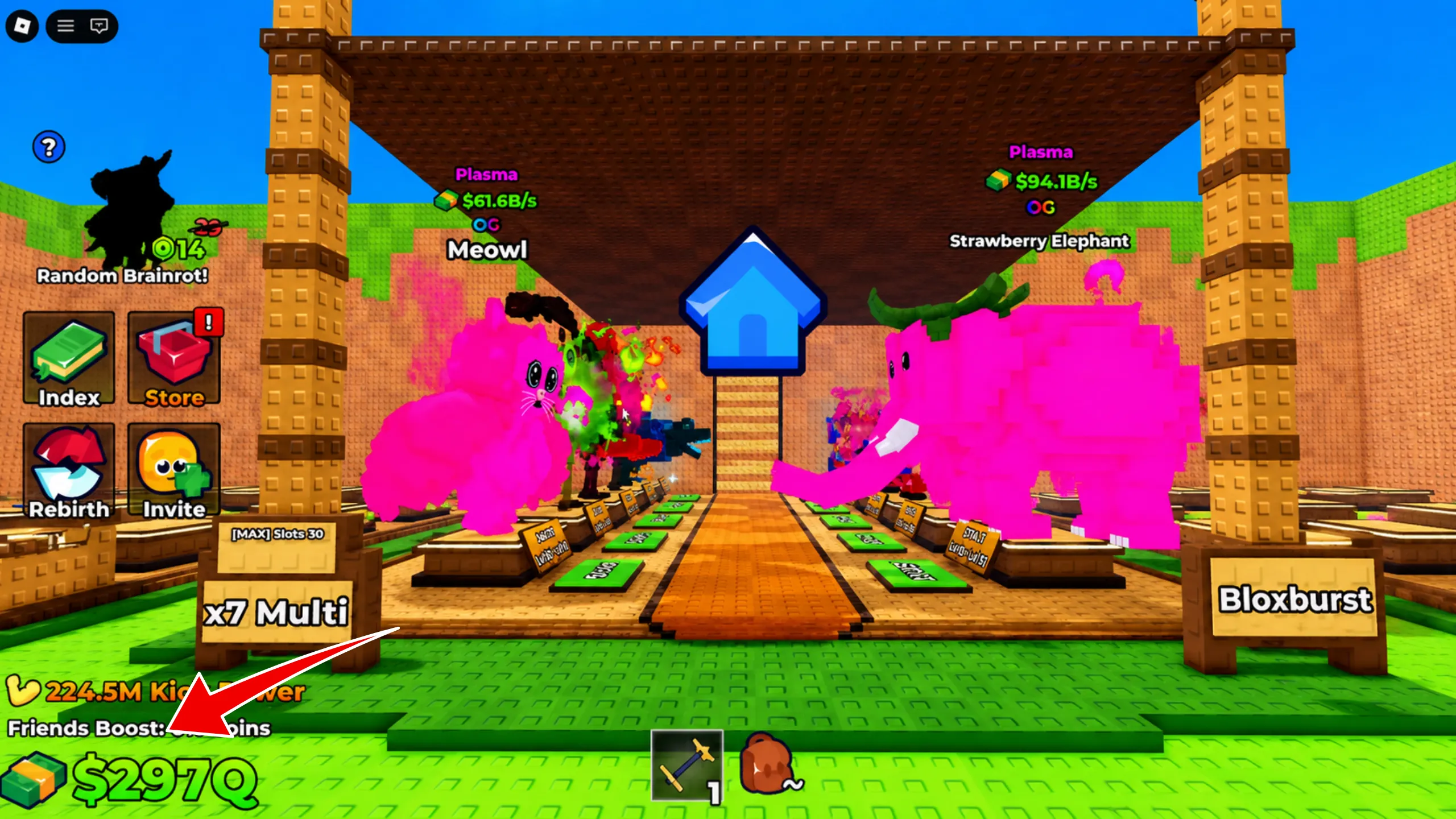 Friends boost indicator and game pass shop